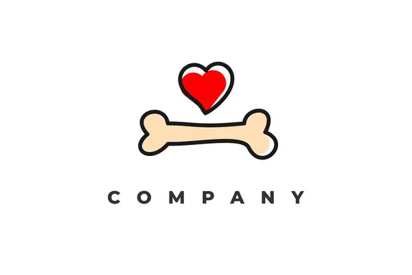 Aşk şekli ve köpek eli çizilmiş logo.