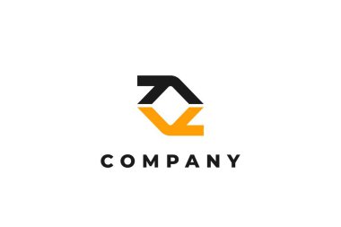 Çift y harfi ya da soyut modern iş logosu