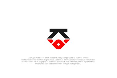 Harf ko veya ok soyut iş modern minimalist logo