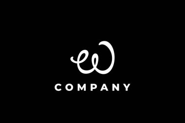 Siyah arkaplanda w beyaz harfi