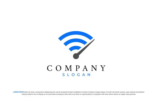 Kablosuz sinyal logosu kontrol işareti ve dalga logosu