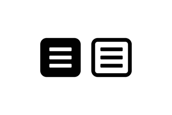 Uygulama ve web arayüzü için menü simgesi ve özet