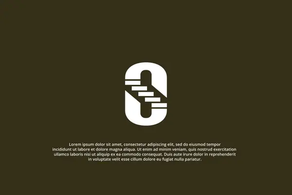 Merdiven logosu soyut modern harfler