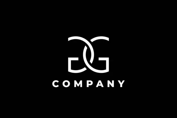 Zarif monogram çift harfli g zincirli