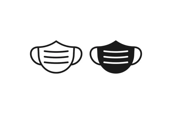Tıbbi maske simgesi, virüslere ve kirliliğe karşı koruma oluşturdu