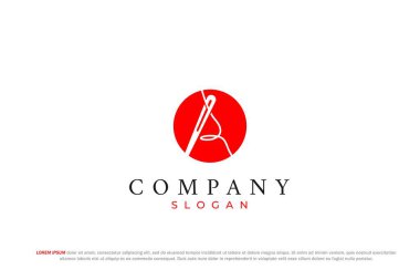İğne ve dikiş ipliği logosu.