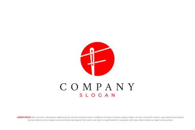 f iğnesi ve dikiş ipliği logosu