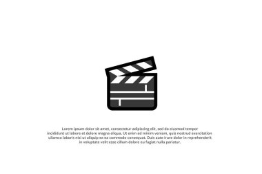 film alkış tahtası simgesi logo tasarımı