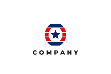 Amerikan bayrağının logosu.