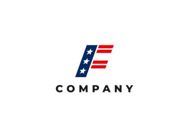 Amerikan bayrak yıldızı logosu.