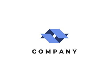 A harfi ve a harfi veya v modern iş logosu