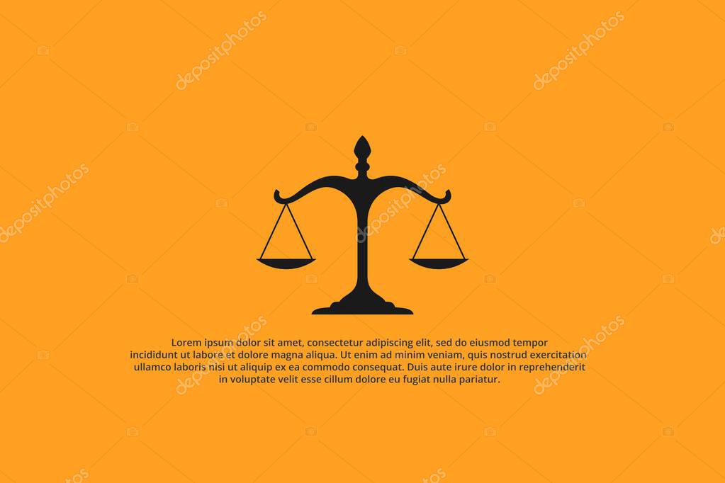 Icon logo scales of justice