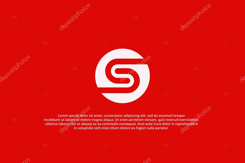 S Letter or double j Logo in a Circle