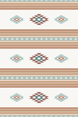 Etnik boho geometrik süs. Vektör kusursuz yerli kabile deseni. Yerli süsü. Meksika battaniyesi, halı.