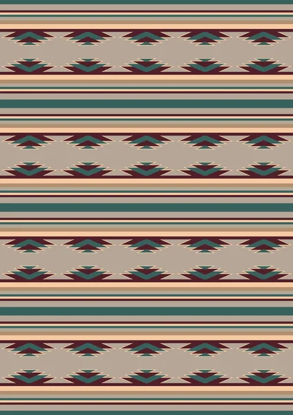 民族のシームレスなパターン アメリカ先住民の部族図 南西のデザイン メキシコの毛布 ベクターイラスト — ストックベクタ