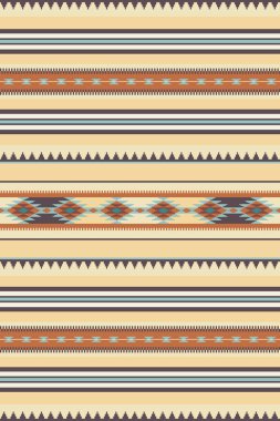 Etnik boho geometrik süs. Vektör kusursuz yerli kabile deseni. Meksika battaniyesi, halı. Güneybatı dekor tarzı.