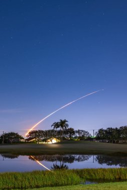 Artemis uzay roketinin Ay 'a uçuş rotası Florida, ABD' deki Cape Canaveral 'dan fırlatıldı.