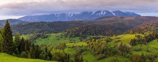 Pueblo Osturna Eslovaquia Con Belianske Tatras Segundo Plano —  Fotos de Stock