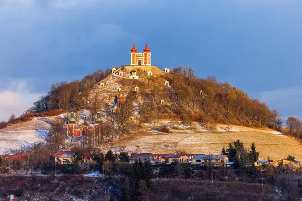 Banska Stiavnica Slovakia One Most Beautiful Towns Europe Calvary Hill — Stock Photo, Image