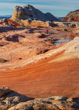 Beyaz cep, uzak Vermilion Uçurumları Ulusal Anıtı 'nın derinliklerinde, engebeli Paria Platosu' nda bulunan renkli bir kumtaşı özelliğidir.