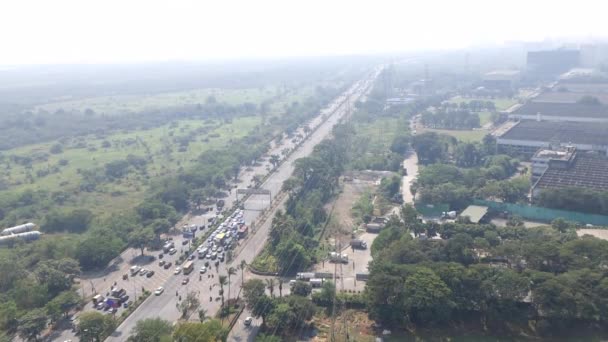 Mumbai Inde Octobre 2022 Mouvement Circulation Sur Autoroute Express Orientale — Video