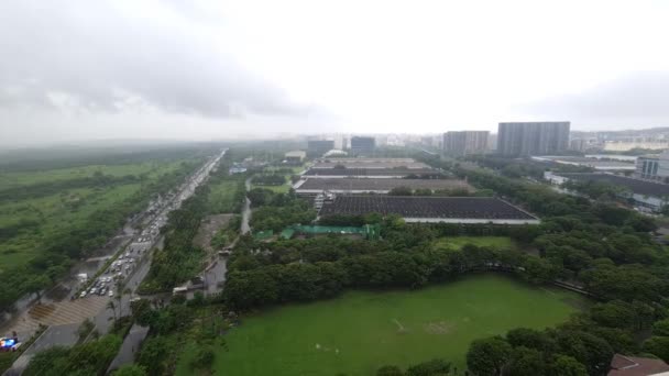 Mumbai Indien Oktober 2022 Overklig Utsikt Över Godrej Industrial Campus — Stockvideo