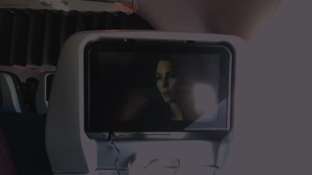 Mumbai Indien April 2023 Titta Film Med Undertext Luft Genom — Stockvideo