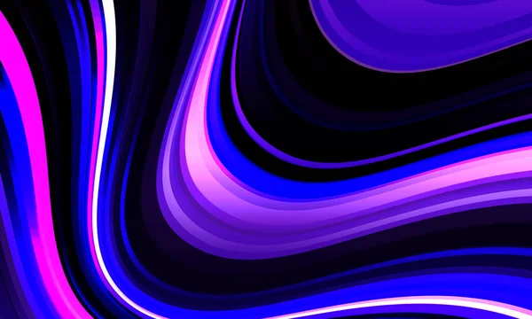 Abstracto Púrpura Tiras Línea Curva Onda Geométrica Dinámica Diseño Moderno — Vector de stock