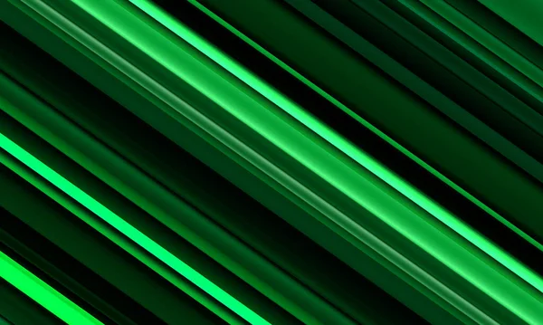 Abstrakte Grüne Streifen Linie Schrägstrich Geschwindigkeit Geometrische Dynamische Muster Design — Stockvektor