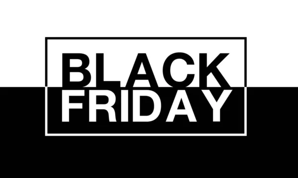Black Friday Black White Minimal Design Background Vector — Stock Vector