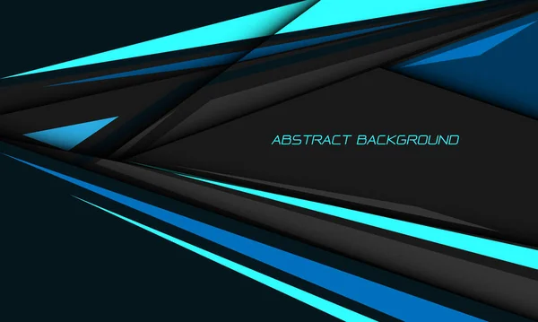 Absztrakt Kék Sebesség Fekete Árnyék Szürke Irány Geometriai Hatszög Háló — Stock Vector