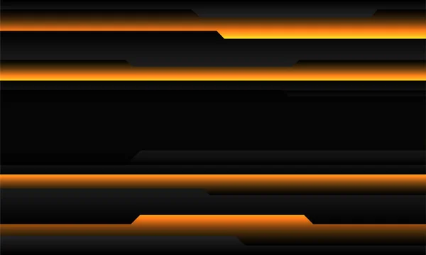 Abstrakt Gul Metallic Svart Linje Cyber Banner Geometrisk Design Modern — Stock vektor