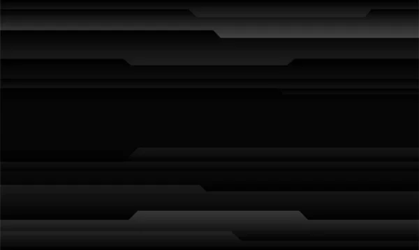 Абстрактный Черный Металлический Металлический Баннер Геометрического Дизайна Современной Футуристической Технологии — стоковый вектор
