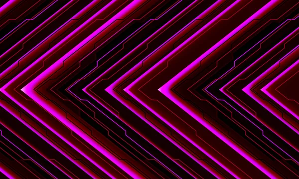 Abstrakte Rote Schaltung Licht Cyber Pfeil Richtung Geometrische Muster Design — Stockvektor