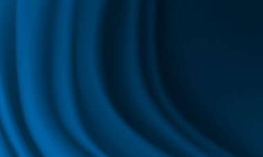 Gerçekçi mavi kumaş dalgası lüks arka plan dokusu vektörü