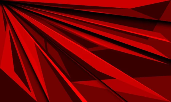 Absztrakt Piros Sebesség Zoom Geometriai Tervezés Modern Luxus Futurisztikus Háttér — Stock Vector