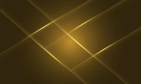 Абстрактна Золота Лінія Світла Хрест Розкішний Дизайн Фон Вектор — стоковий вектор