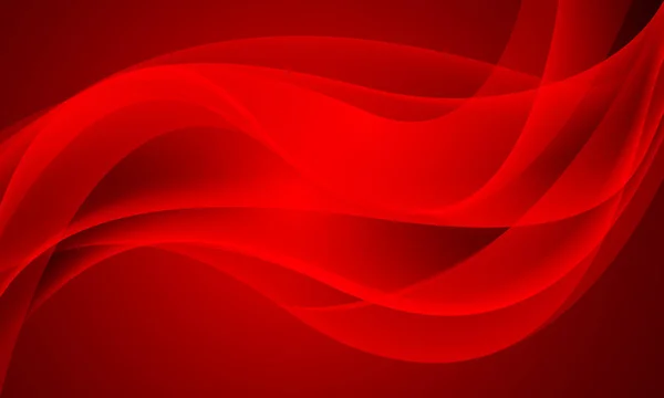 Abstract Red Curve Wave Fluid Aqua Light Smooth Design Modern — Vetor de Stock