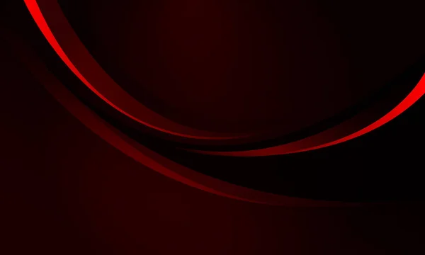 Resumen Rojo Negro Superposición Curva Con Diseño Del Espacio Blanco — Vector de stock