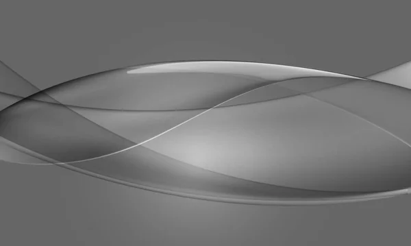 Abstract Grijs Glas Glanzend Curve Wave Design Moderne Luxe Futuristische — Stockvector