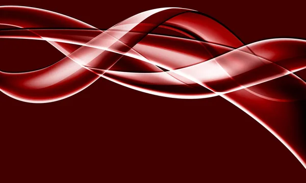 Абстрактное Красное Стекло Глянцевая Линия Спирали Кривой Волны Дизайн Движения — стоковый вектор