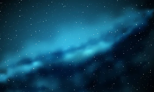現実的な星雲と輝く星宇宙銀河無限宇宙星夜ベクトル — ストックベクタ