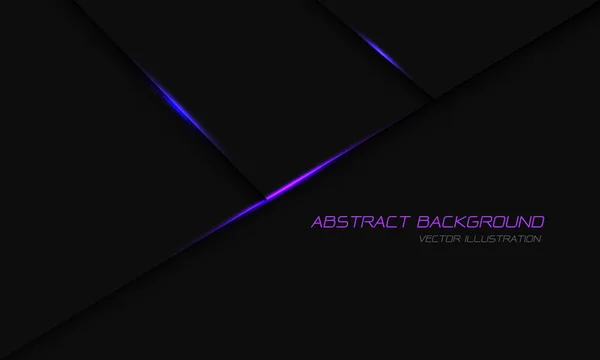 Abstract Donkergrijs Metallic Paars Licht Geometrisch Met Eenvoudig Tekstontwerp Moderne — Stockvector