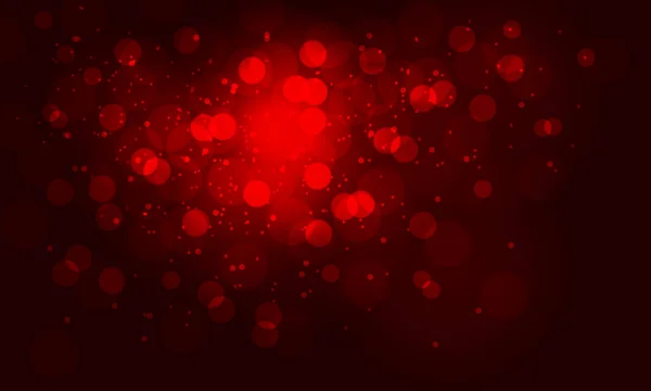 Αφηρημένος Κόκκινος Τόνος Bokeh Θολή Στο Σχεδιασμό Νύχτα Διάνυσμα Φόντου — Διανυσματικό Αρχείο
