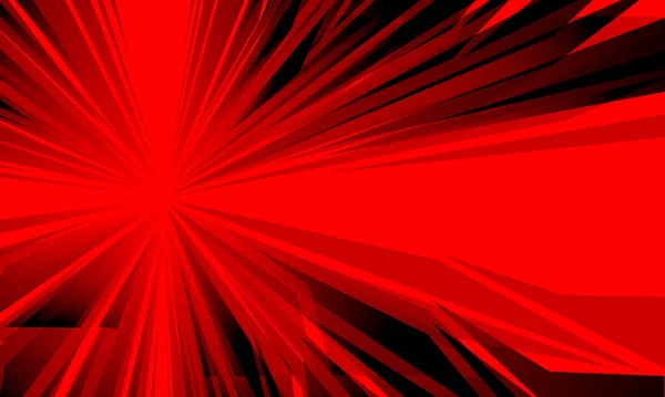 Abstract Red Black Zoom Speed Dynamic Geometric Design Modern Futuristic — Vetor de Stock