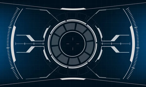 Hud Interface Science Fiction Écran Conception Réalité Virtuelle Futuriste Technologie — Image vectorielle