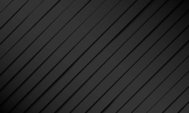 Soyut siyah çizgiler gri arkaplan dokusu vektörü üzerinde gölge etkisi