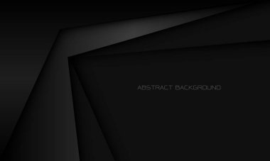 Soyut gri metalik siyah gölge geometrik lüks tasarım modern fütüristik teknoloji arka plan vektörü
