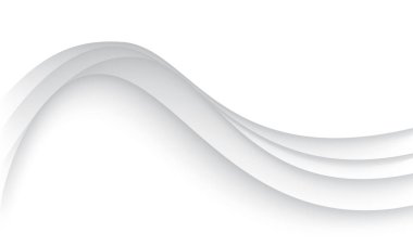 Soyut beyaz kağıt gri gölge arkaplan vektörünü kes