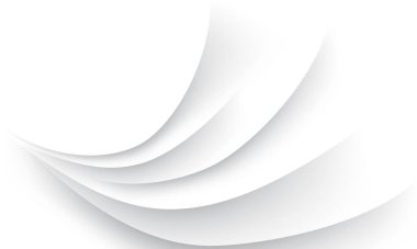 Soyut beyaz eğri gri gölge geometrik arkaplan dokusu vektörü